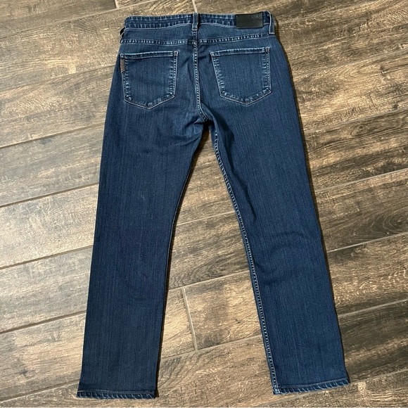 PAIGE Men’s Federal Slim Straight Stretch Jeans in Gus Wash (Darker Blue) - Picture 4 of 8